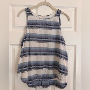 Bella Dahl Blue and White Striped Tank Top